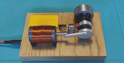 A solenoid engine with mechanical contact switch timing (Image belons to [Thomas Hulme](https://thomashulme.co.uk))